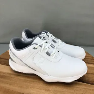 FootJoy Sport LT Golf Shoes Mens 8‎ M White Leather Performance Comfort Cushion