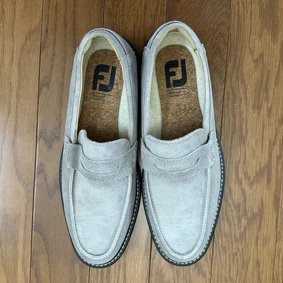 FootJoy Suede Loafer Men's Casual Shoes Size 8.5M Grey #79077 New