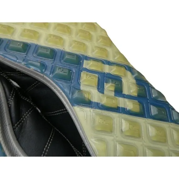 FootJoy Versaluxe Mens 11.5 Black Blue Leather Soft Spikeless Golf Shoes 57254