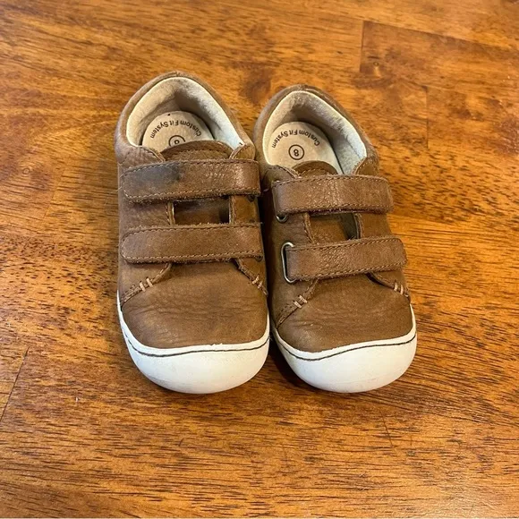 Footmates Soft Touch Henry brown shoes size 8