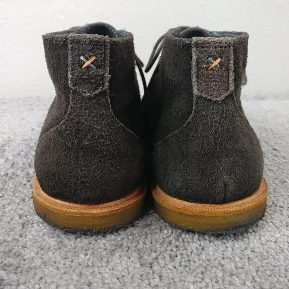 Frank Wright Baxter Mens Size 9 Ankle Boots Lace Up Chukka Suede Leather Brown