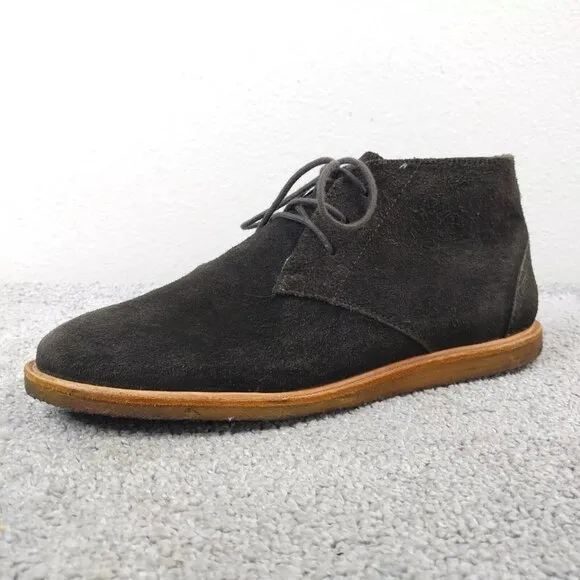 Frank Wright Baxter Mens Size 9 Ankle Boots Lace Up Chukka Suede Leather Brown