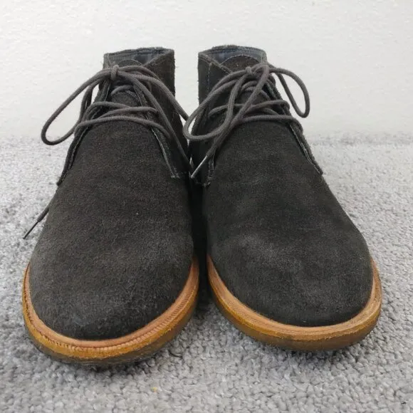 Frank Wright Baxter Mens Size 9 Ankle Boots Lace Up Chukka Suede Leather Brown