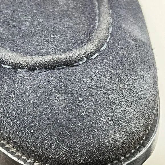 Fratelli Rossetti Brera Men Size 12 Shoes Navy Blue Suede Slip-On Tassel Loafers