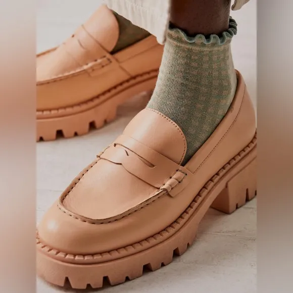 Free People Lyra Lug Sole Loafers Shoes