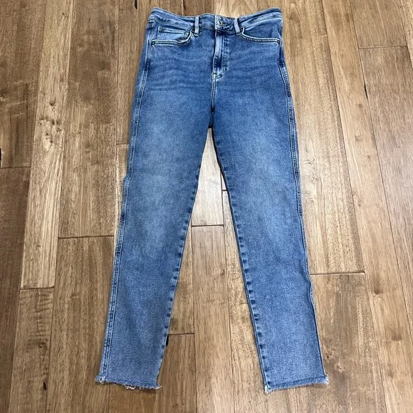Free People We The Free Raw High-Rise Jegging In Sierra Wash