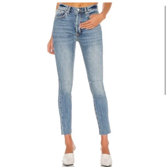 Free People We The Free Raw High-Rise Jegging In Sierra Wash