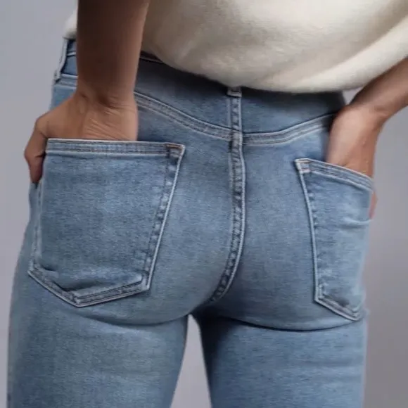Free People We The Free Raw High-Rise Jegging In Sierra Wash