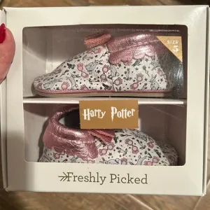 Freshly Picked Baby Harry Potter Bow Moccasins-5