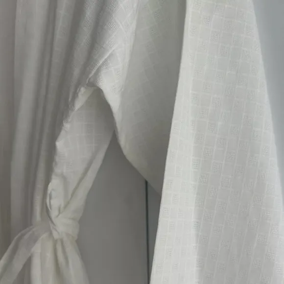 FROU FROU Cotton Robe Peignoir White Medium Loungewear Kimono