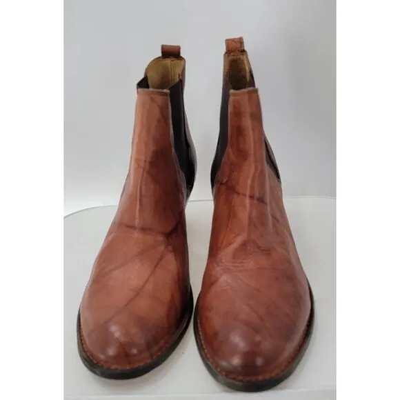 Frye Jackie Gore Stitching Women Shoes in Saddle