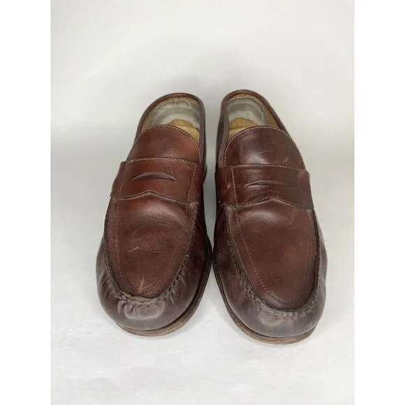 Frye Shoes Loafers Slip Ons Men Size 12M Brown Leather