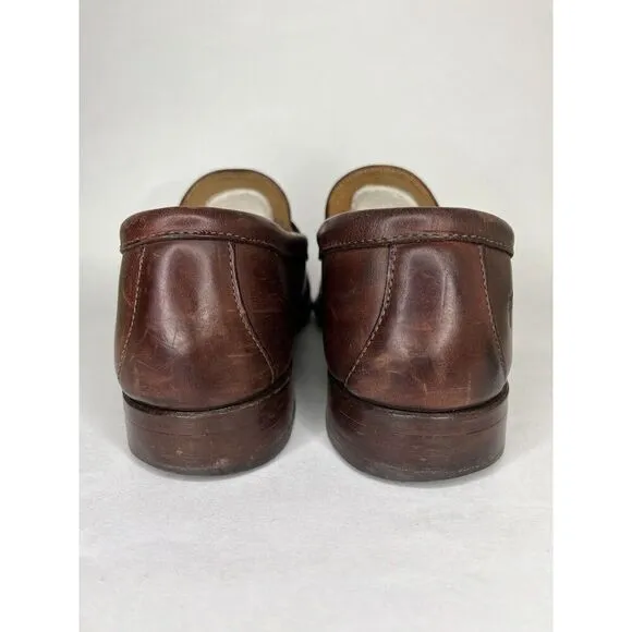 Frye Shoes Loafers Slip Ons Men Size 12M Brown Leather