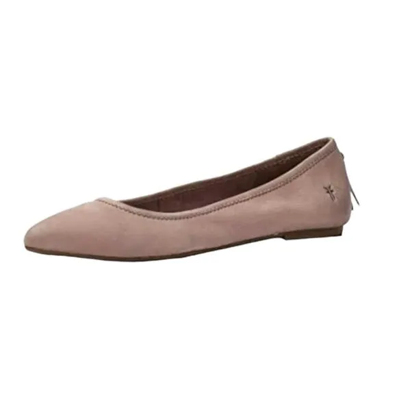 Frye Women's Regina Pointed Toe Leather Ballet Flats Lilac Size 6 1/2