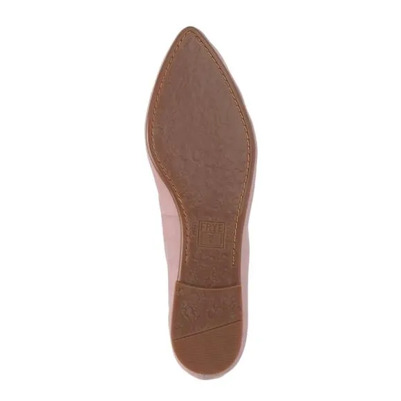 Frye Women's Regina Pointed Toe Leather Ballet Flats Lilac Size 6 1/2