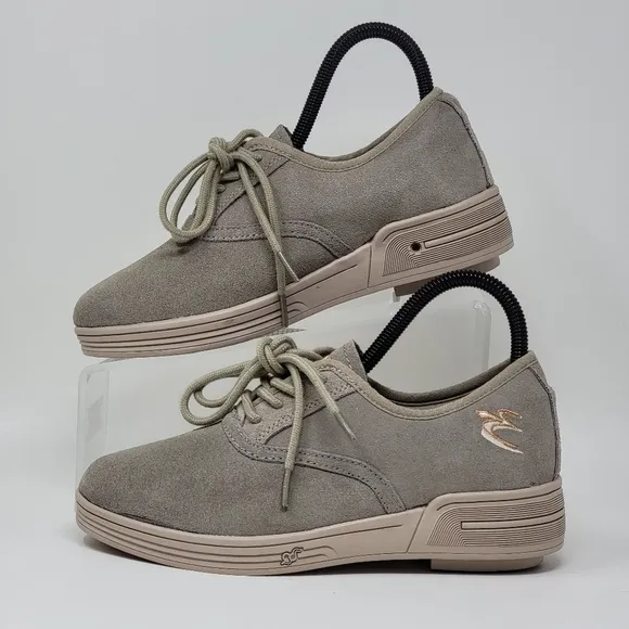 G-Defy Gravity Defyer Comfort Fit Beige Suede Shoes TB7009FCR-M Women's Size 7