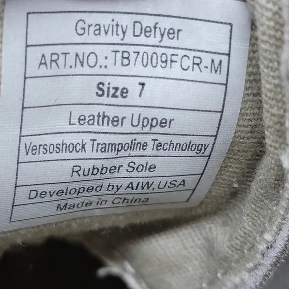 G-Defy Gravity Defyer Comfort Fit Beige Suede Shoes TB7009FCR-M Women's Size 7
