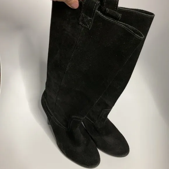Gabriella Rocha black suede leather boots size 5.5M
