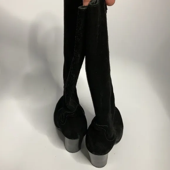 Gabriella Rocha black suede leather boots size 5.5M