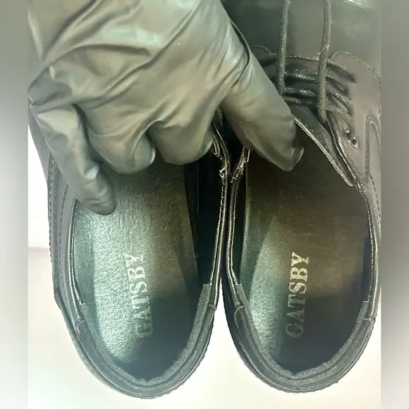 Gatsby Men's Black Leather Shoes Size 12 Excellent condition