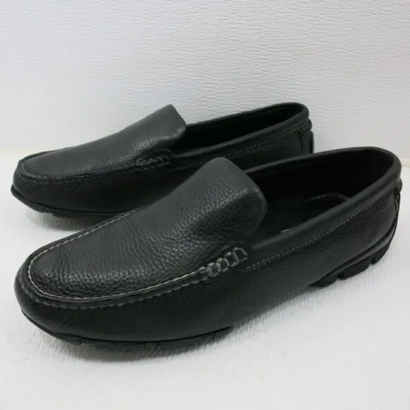 GBX Elite Pebbled Grained Leather Moccasins Men's Footwear Shoes Sz 10 M