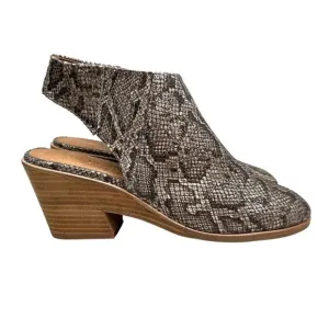Gentle Souls Harlie Bootie Leather Snake Embossed Slingback Women‎ Size 9.5M