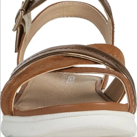 Geox hiver 4 strappy comfy leather waterproof lightweight sandal size  9