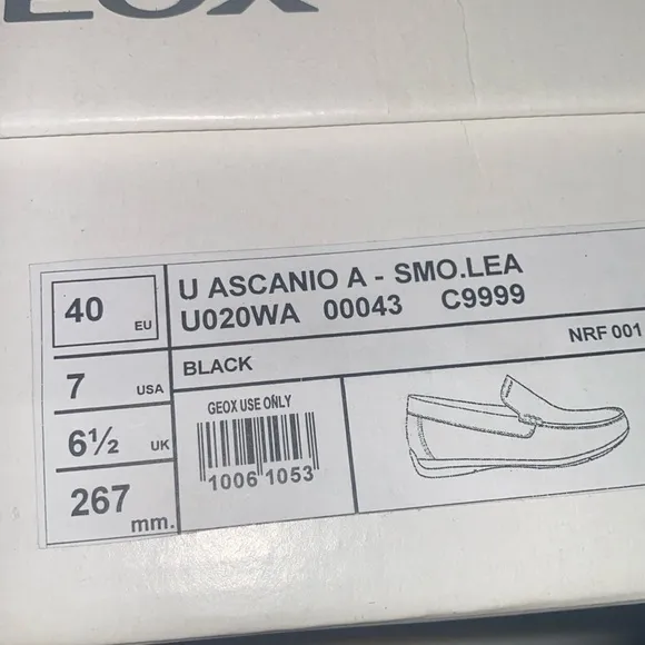 GEOX women Shoes Size 40 Black NEW