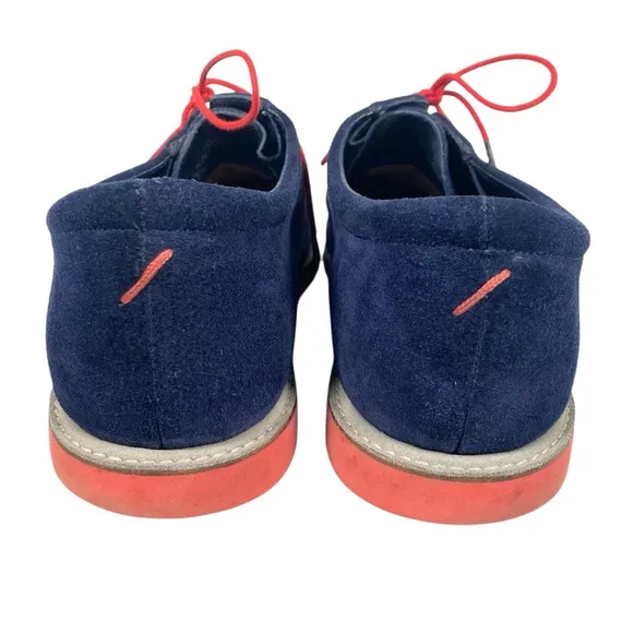 G/Fore‎ GFore Golf Shoes Men's Size 11.5 Gallivanter Blue Suede Red Lace Up