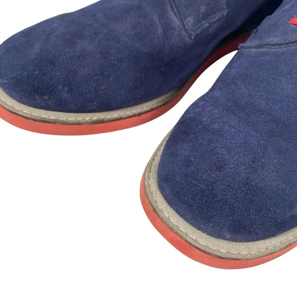 G/Fore‎ GFore Golf Shoes Men's Size 11.5 Gallivanter Blue Suede Red Lace Up