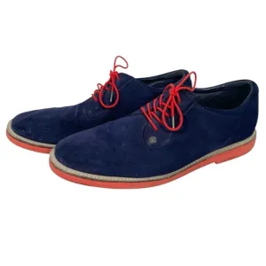 G/Fore‎ GFore Golf Shoes Men's Size 11.5 Gallivanter Blue Suede Red Lace Up