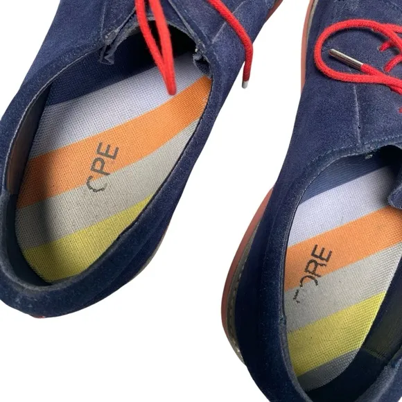 G/Fore‎ GFore Golf Shoes Men's Size 11.5 Gallivanter Blue Suede Red Lace Up