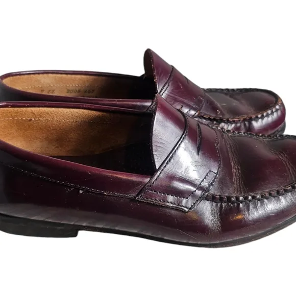 G.H. Bass 9 EE Brown Leather Penny Loafer Style 2005 Cognac Brown