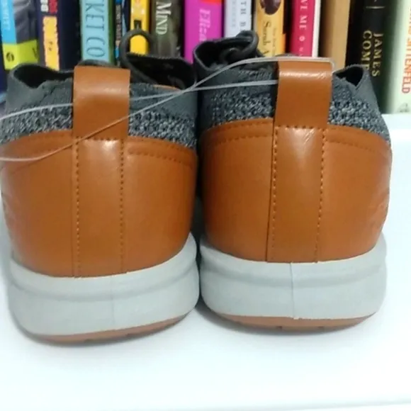 G.H. BASS CONNER KT GRAY COMFORT STRETCH OXFORD SHOES SIZE 8.5 NWT