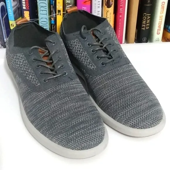 G.H. BASS CONNER KT GRAY COMFORT STRETCH OXFORD SHOES SIZE 8.5 NWT