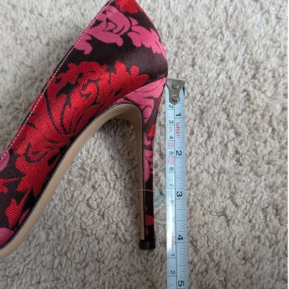 Gianvito Rossi x Mary Katrantzou Floral Print High-heels Pumps Shoes, size 39