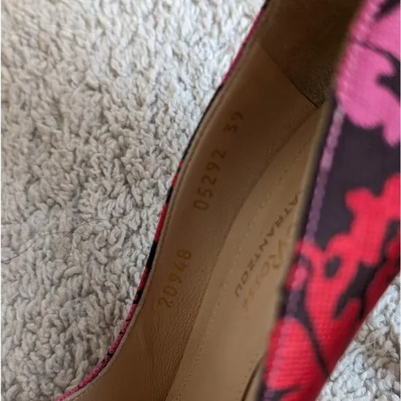 Gianvito Rossi x Mary Katrantzou Floral Print High-heels Pumps Shoes, size 39
