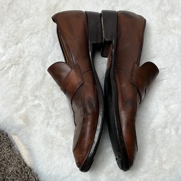 Giorgio Armani Leather Loafers SZ 45