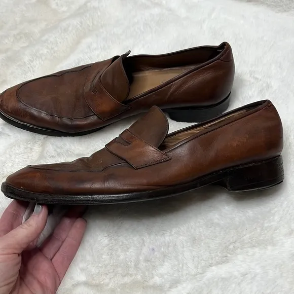 Giorgio Armani Leather Loafers SZ 45