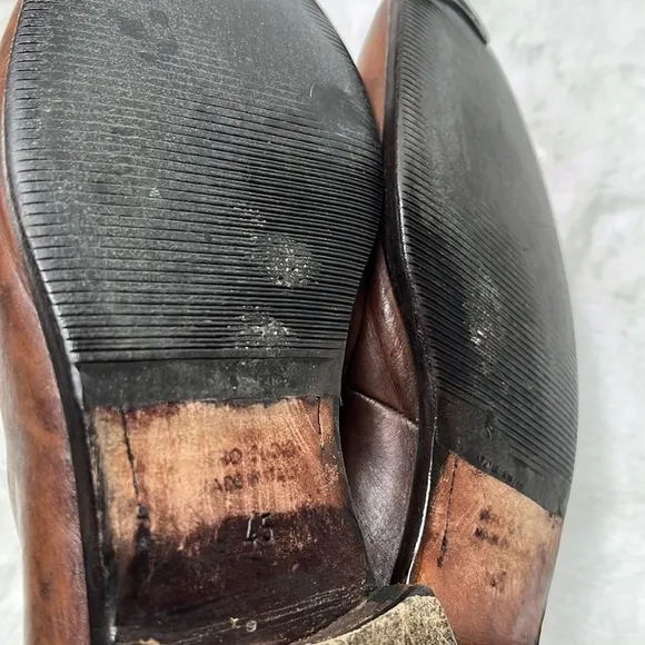 Giorgio Armani Leather Loafers SZ 45