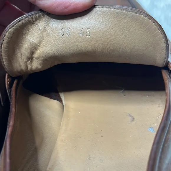 Giorgio Armani Leather Loafers SZ 45