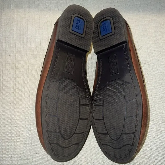 Giorgio Brutini Bartell Loafers Men's 10W Brown Woven Leather Tassel Slip On