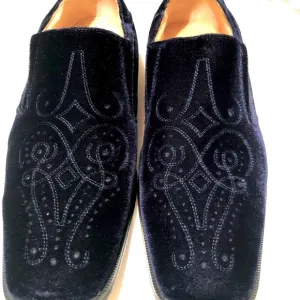 Giorgio Brutini Blue Velvet loafers