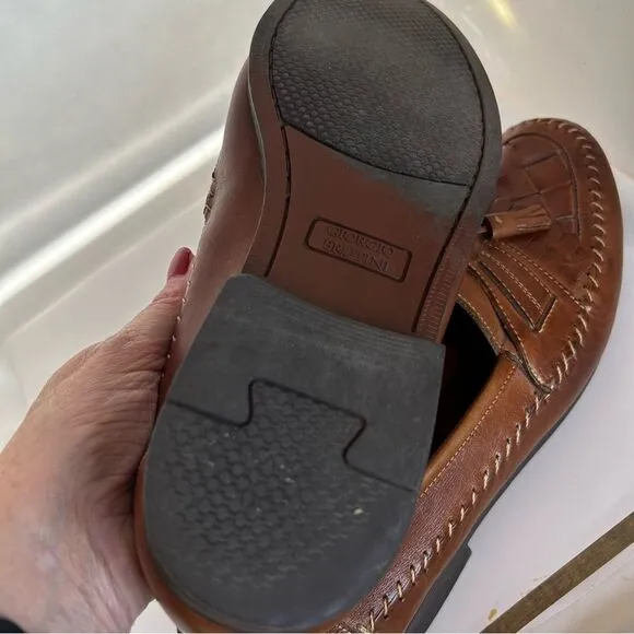 Giorgio Brutini shoes size 12. Aruba Tan loafers