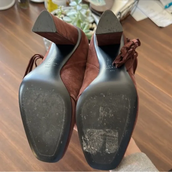 Giuseppe Zanotti Alabama Fringe Suede Boots 39.5