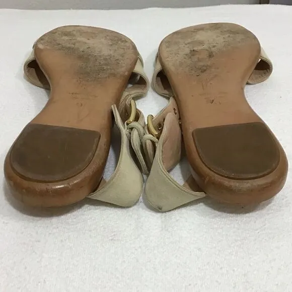 Giuseppe Zanotti Suede Strappy Thong Sandals Size 41