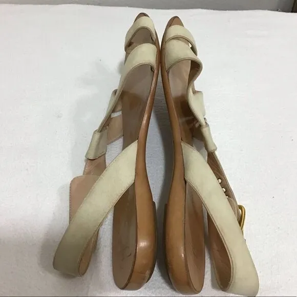 Giuseppe Zanotti Suede Strappy Thong Sandals Size 41