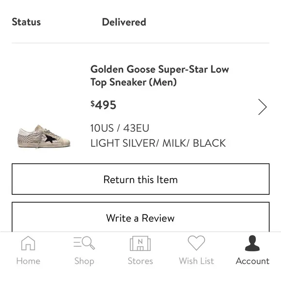Golden Goose Superstar Low Top Sneakers sz 10