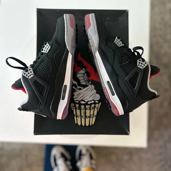 Golf Shoes - Brand New Jordan 4 Bred Golf size 7.5 men