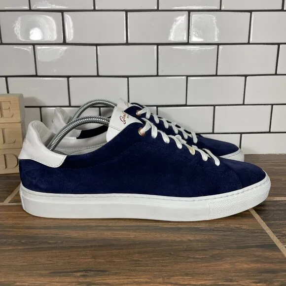 Good Man Brand Legend Mens Size 10.5 Shoes Blue Suede Russell Wilson Sneakers